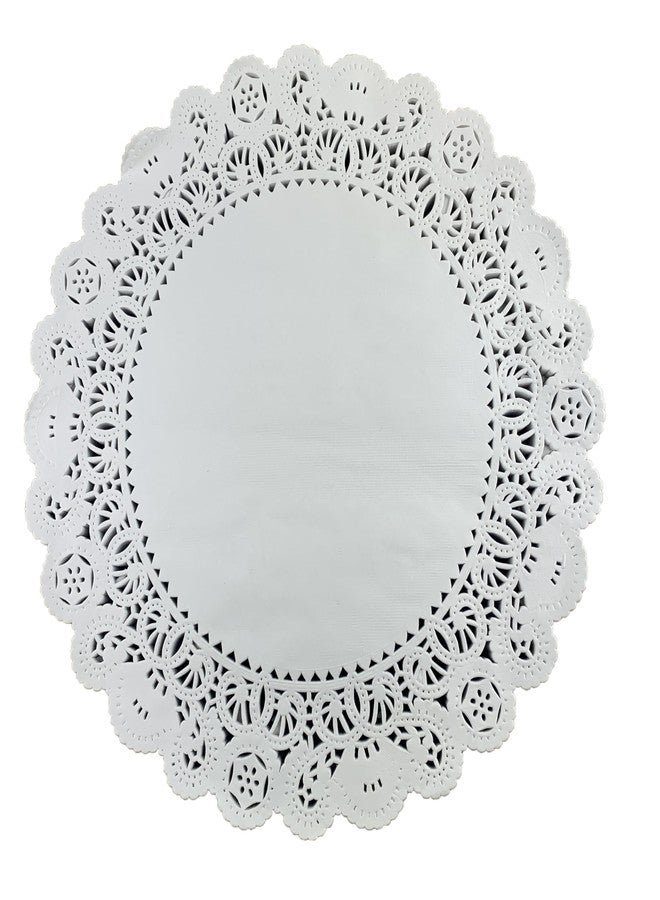 Worlds 50 Pack Round White Normandy paper Doilies Lace Paper Doiles 14" Inch - Image 2