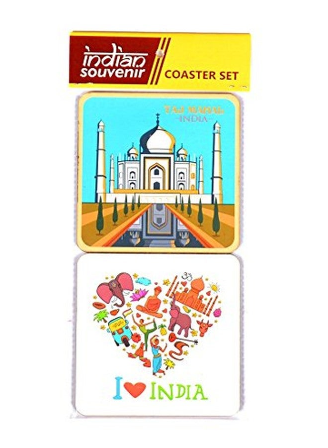 Skywalk Souvenir India Taj Mahal Coaster Set of 2ps,Perfect for Decoration,Gifting - Image 1