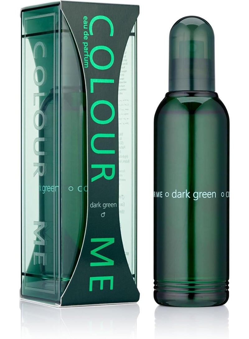 كولور مي عطر فاخر للرجال "كولور مي دارك جرين" 100 مل | عطر رجالي يدوم طويلاً برائحة خشبية زهرية عنبرية مع الفانيليا والحمضيات