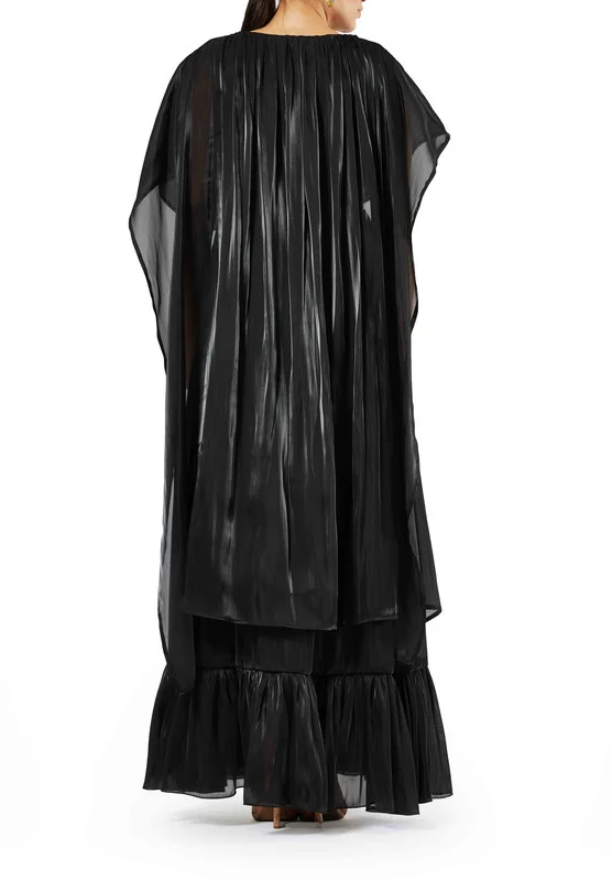 امري Pleated Chiffon Dress