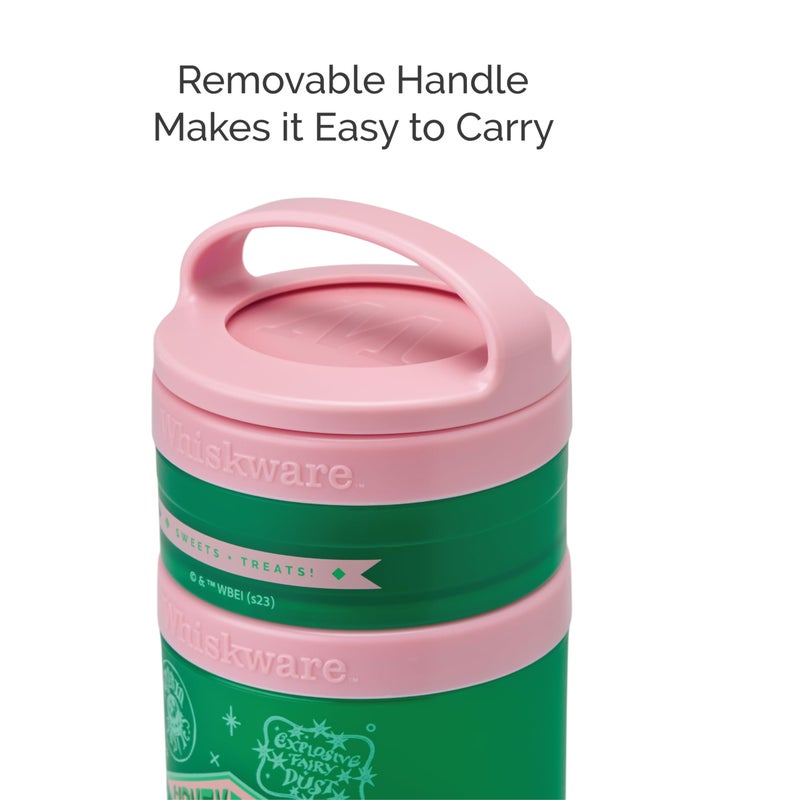 Whiskware Harry Potter Stackable Snack Containers for Infants, Kids, and Toddlers, Durable Food Storage Containers for Daycare, Car, and Airplane Travel, Dishwasher Safe, Honeydukes - Image 4