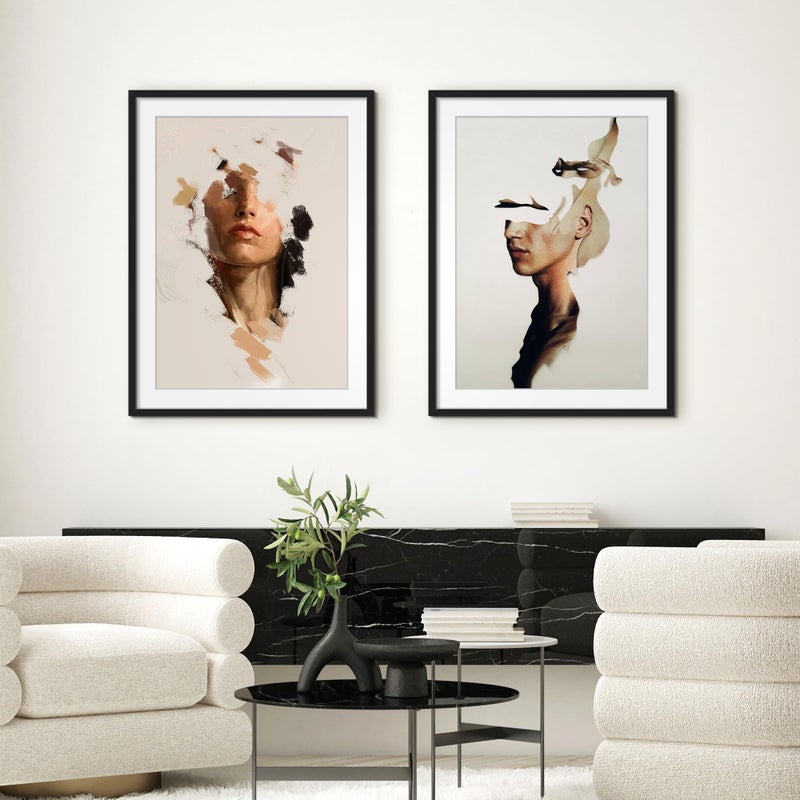 upsimples 24x32 Poster Frame, Display Pictures 20x28 with Mat or 24 x 32 Without, Wall Hanging Picture Frames, Black, 1 Pack - Image 2