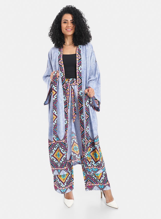 Red Circle Women's Triangle Kimono Suit - Image 1