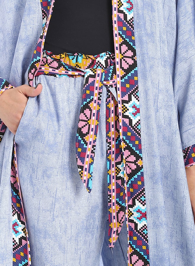 Red Circle Women's Triangle Kimono Suit - Image 4