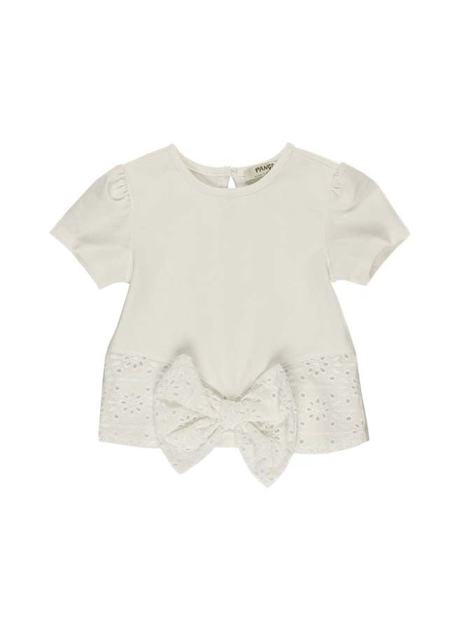 Panco SUNDAY T-Shirt with Bow Detail at Waist  - Image 1