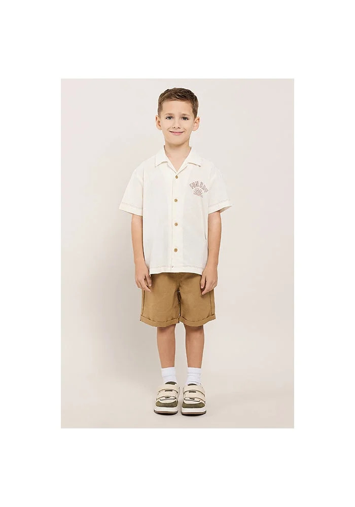أر أند بي Solid Shorts with Drawstring Waist