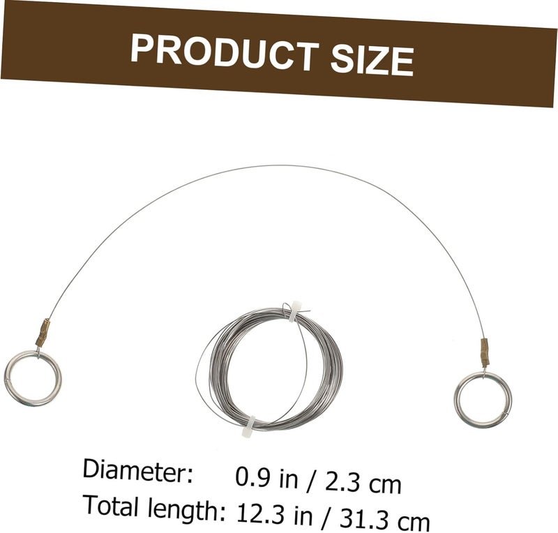 1Set Manual Cutter Tool Stainless Steel Wire Cutting Tool with Ergonomic Handle Durable and Washable for Smooth Crafting and Sculpting - Image 2
