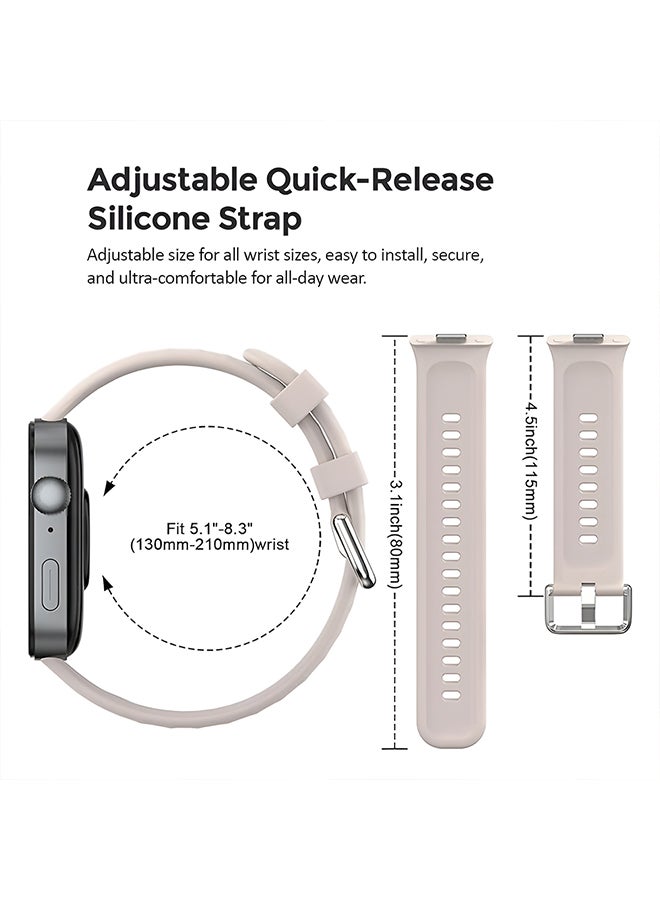 O Ozone O Ozone Silicone Bands (Pack of 5) for Huawei Watch Fit 4pro/Fit 4/Fit 3, 24mm Soft Silicone Wrist Strap with Quick Release Straps for Men and Women - Image 3