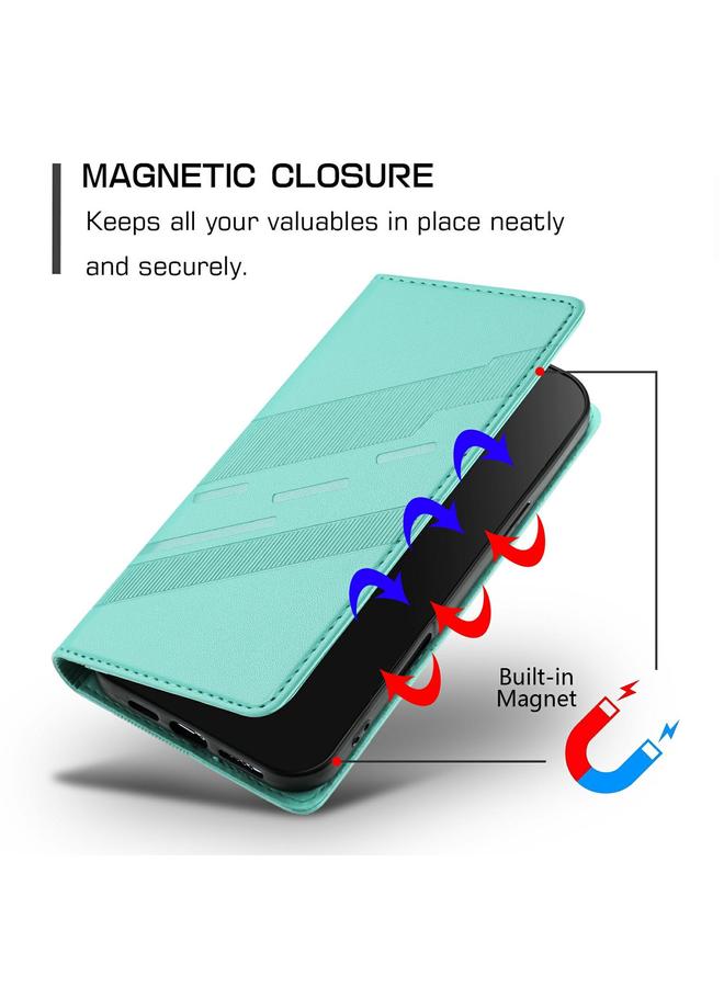 اس-توب جراب لهاتف Redmi Note 12 Pro محفظة جلدية منقوشة متعددة الوظائف بتصميم كلاسيكي - Image 5