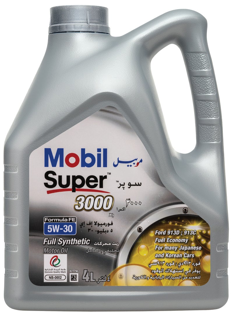 Engine Oil - Super 3000XE 5W30 Full Synthetic - 4L