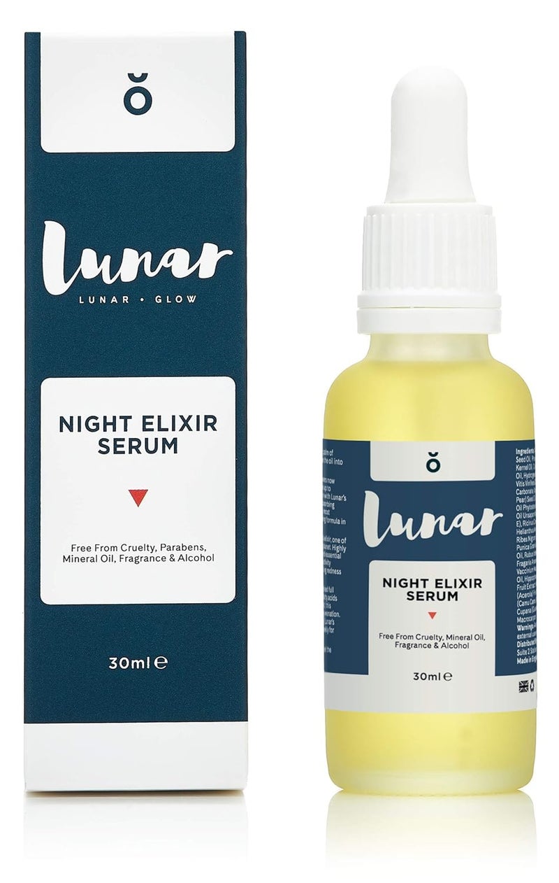 Night Elixir Serum by Lunar Glow An Anti Aging Night Repair Serum for your Face and Skin  1 floz  30ml