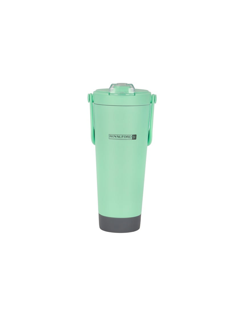 Royalford 1000ml Vacuum Mug RF12437 Double Wall Stainless Steel Body with Handle Hot or Cold Leak-Proof Suitable for Indoor and Outdoor Use Assorted Colors Assorted Colors - Image 1