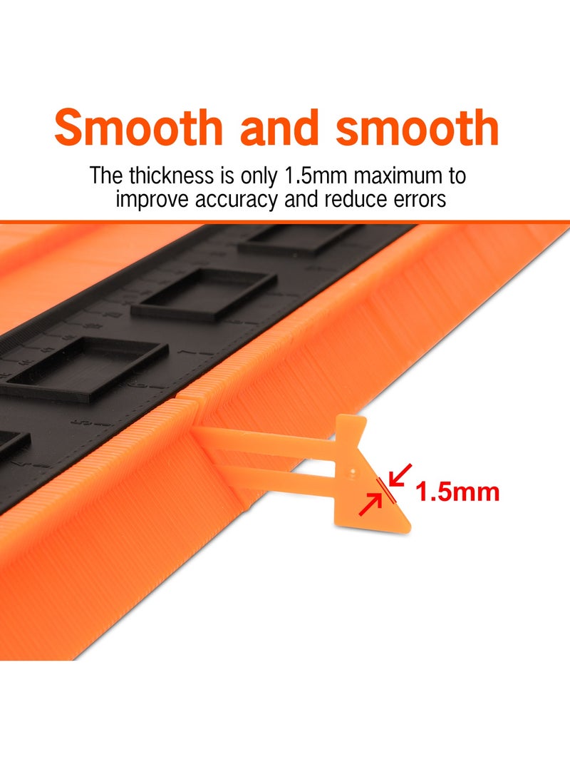 KSEIBI Contour Gauge 500mm (50cm) | High-Precision Shape Duplication Tool | Durable ABS Plastic  Arabic Product Title:  - Image 5