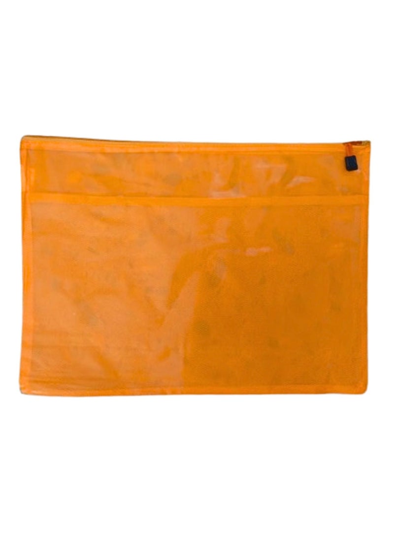 Libra Zipper Bag Fluoro A3 Orange - Image 2