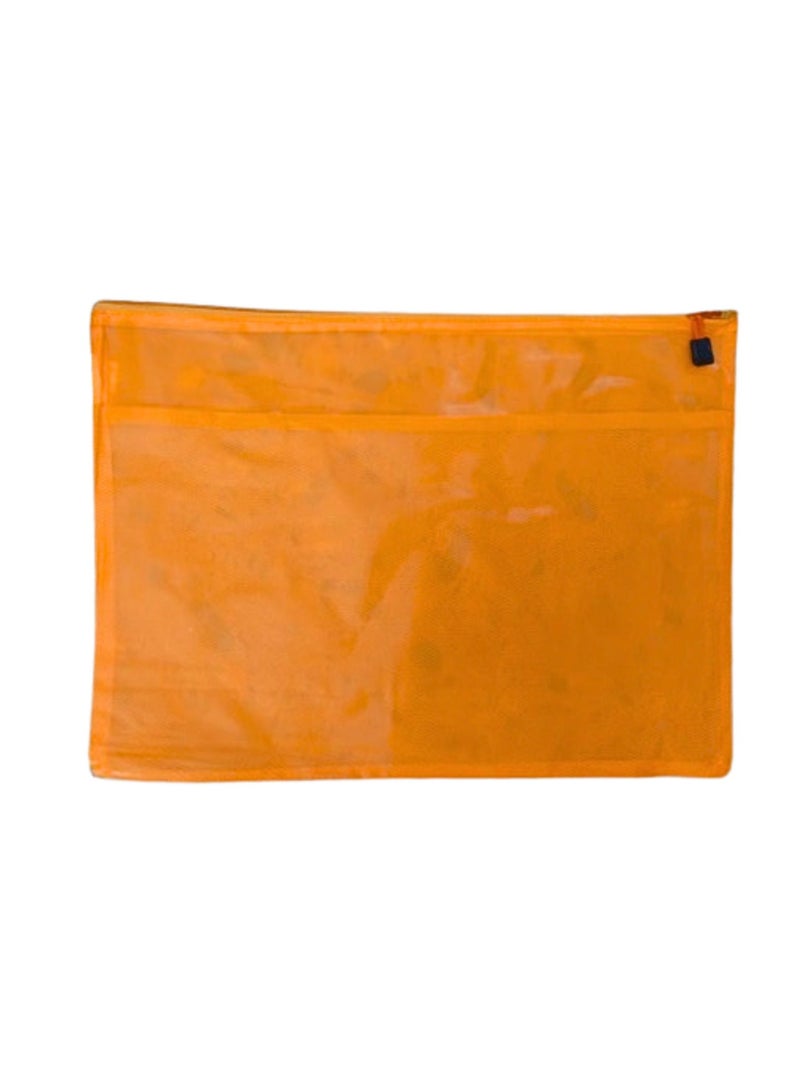 Libra Zipper Bag Fluoro A3 Orange - Image 1