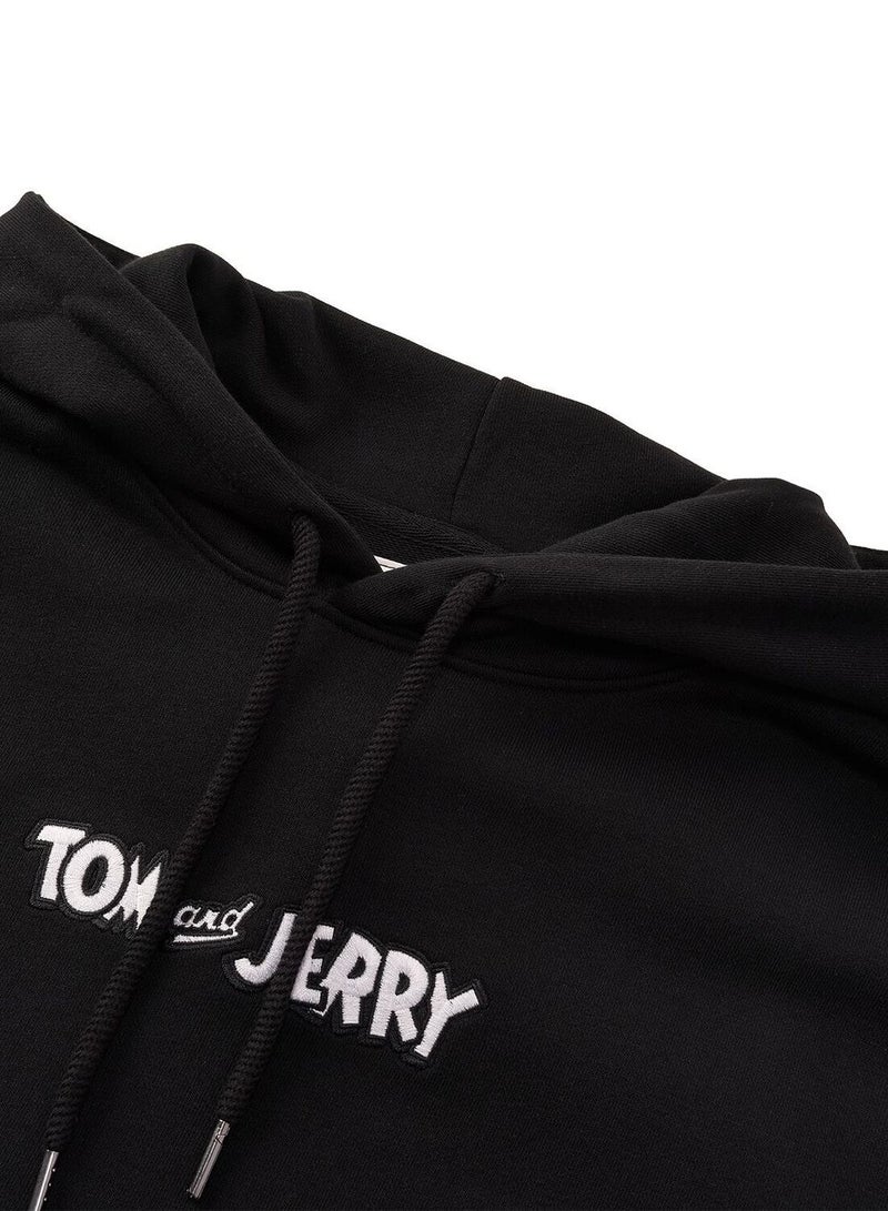 GIORDANO Men’s Relaxed Fit Tom & Jerry French Terry Hoodie - Image 3