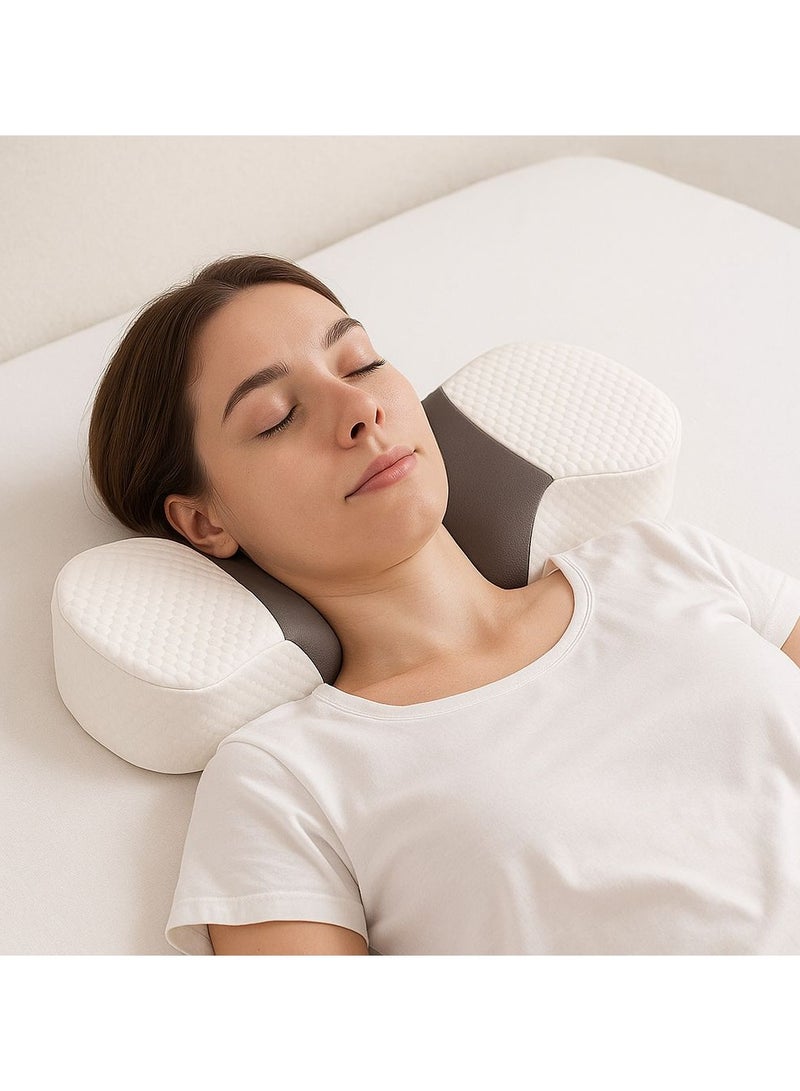 Mighty Orthopedic Memory Foam Diamond-Shaped Pillow for Neck & Shoulder Pain Relief – Ergonomic Contour Design for Side, Back & Stomach Sleepers Orthopedic Memory Foam Pillow for Neck & Shoulder Pain Relief – Ergonomic Contour Support - Image 2