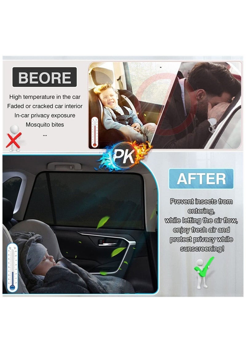 Generic - Car Tailgate Mosquito Net, Car Camping Net, Breathable Mesh Net for Car Tailgate for UV Sun Protection Ventilation Mesh Closed by Zipper, Magnetic Suction for SUV MPV Camping Self Drive Trip, L - Image 1