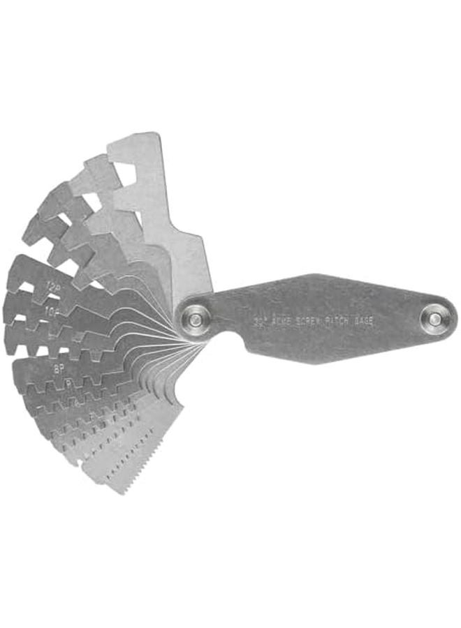 Stainless Steel ACME TR30 Thread Gauge Foldable Blades Metric Threads 2P to 20P - Image 1
