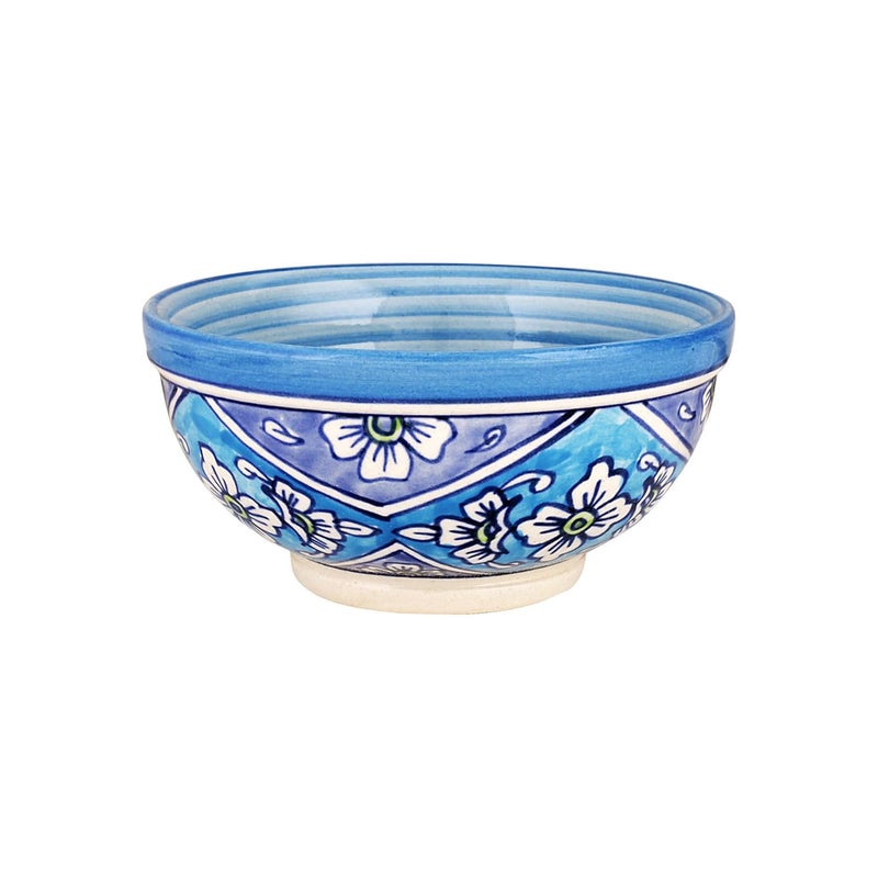 KITTENS Multi Purpose Ceramic Large Bowls Hand Painted in Light Blue Set of 2 - Image 3