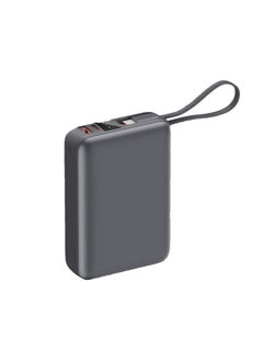 iOsuite Mini size Power Bank 20,000 mAh PD 45W Fast Charging with (2 Ports) 1*USB-C & 1*USB-A with USB-C Cable - Grey - T187LP  - Image 1