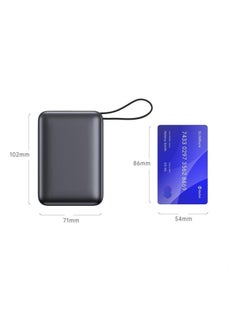 iOsuite Mini size Power Bank 20,000 mAh PD 45W Fast Charging with (2 Ports) 1*USB-C & 1*USB-A with USB-C Cable - Grey - T187LP  - Image 2