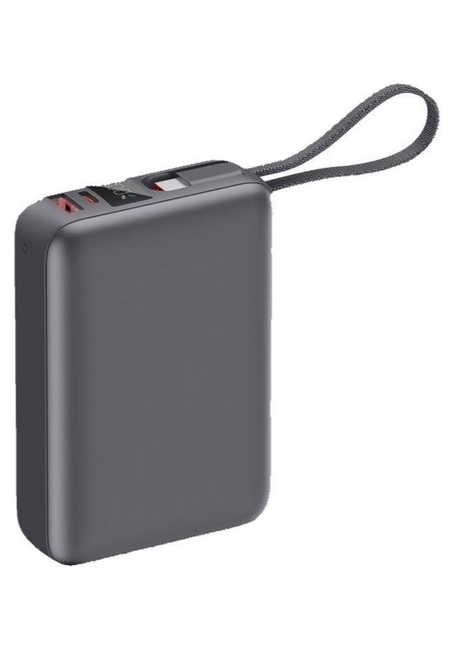 ايوسويت بطارية متنقلة سعة 20,000 ملي أمبير- قوة 45 وات بي دي - مع وصلة شحن تايب سى ومنفذ USB-C ومنفذ USB-A لون رمادي ( T187LF ) - Image 1