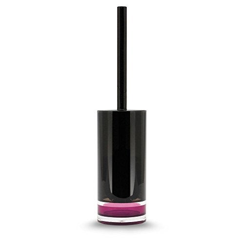 Freelance Float Acrylic Toilet Cleaning Brush with Holder Stand - Pink - Hygienic Commode/Toilet Brush Cleaner Set - Compact Stand, Ideal for Cleaning Bathroom Pot/Bowl/WC - Holder Included - Image 1