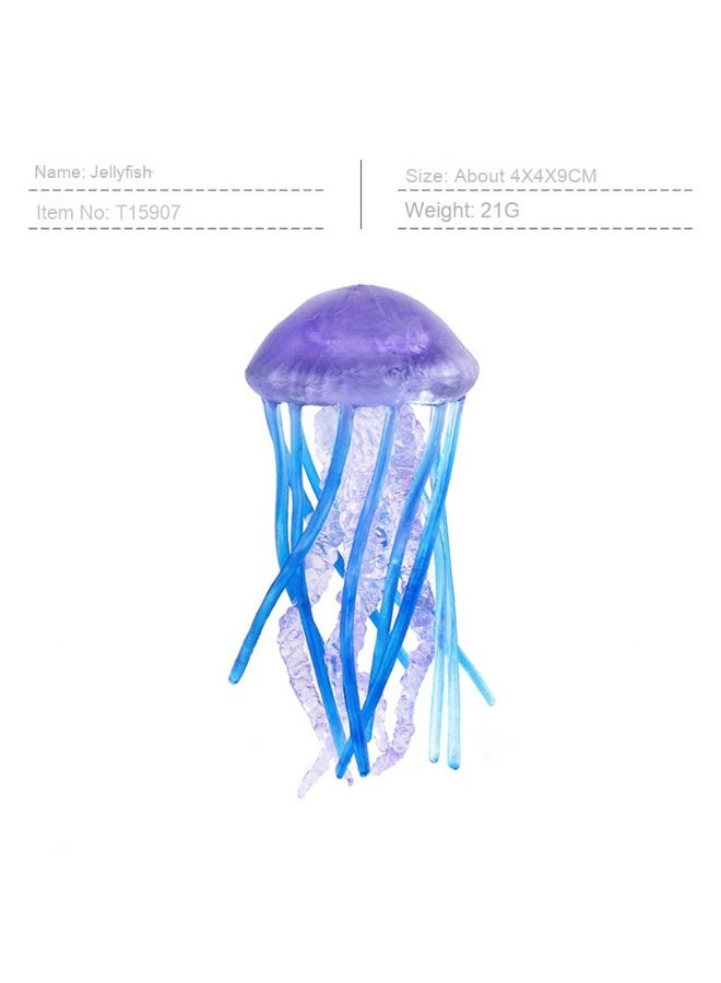 NIBEMINENT Realistic Ocean Deep-Sea Jellyfish Model - Static Desktop Figurine Display Piece