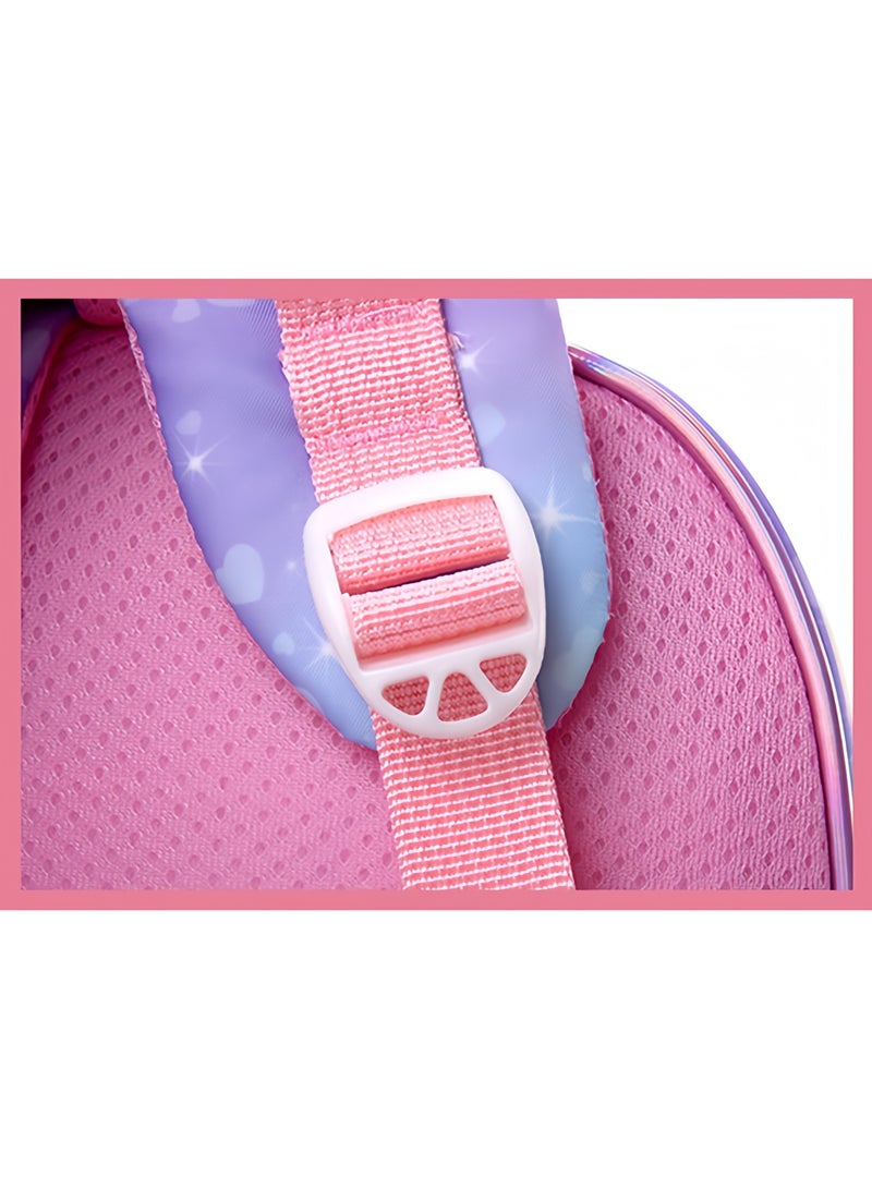 لابوبو حقيبة لابوبو المدرسية للأطفال، روضة أطفال، مدرسة ابتدائية، حقيبة مدرسية لطيفة برسومات كرتونية، للأولاد والبنات، حقيبة ظهر خفيفة الوزن، 35*28*12 سم + مقلمة مجانية - Image 3