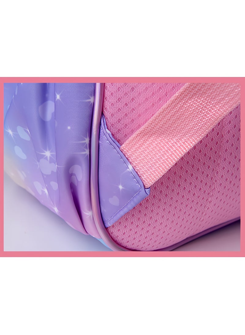 لابوبو حقيبة لابوبو المدرسية للأطفال، روضة أطفال، مدرسة ابتدائية، حقيبة مدرسية لطيفة برسومات كرتونية، للأولاد والبنات، حقيبة ظهر خفيفة الوزن، 35*28*12 سم + مقلمة مجانية - Image 4