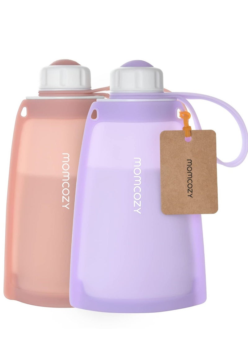 Momcozy - Silicone Breast Milk Bags, Reusable Breastmilk Bags for Breastfeeding, 260ml Breast Milk Saver, Leakproof Milk Freezer Storing Pouches, BPA Free - Image 1