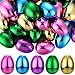 MiniInflat 66 Pcs Metallic Plastic Easter Eggs Bulk Colorful Fillable Easter Basket Stuffers for Egg Hunts Party Favorfilling Treats Classroom Prize Supplies236 Inch - Image 2