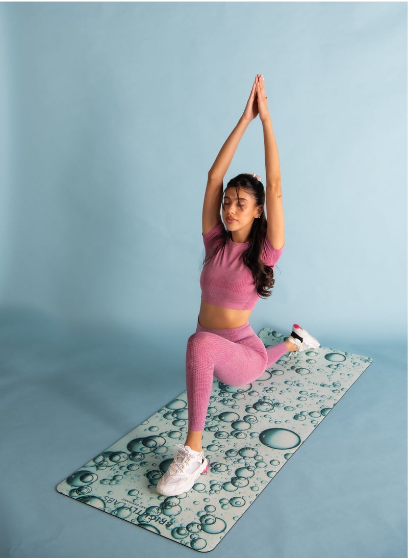 BRIGHTLY LABS Yoga Mat Non Slip, Eco Friendly Pro Exercise Mat 5MM, Extra Wide and Extra Long, Ideal for All Types of Yoga, Pilates, Floor Workouts Best Gift Choice  - Image 4