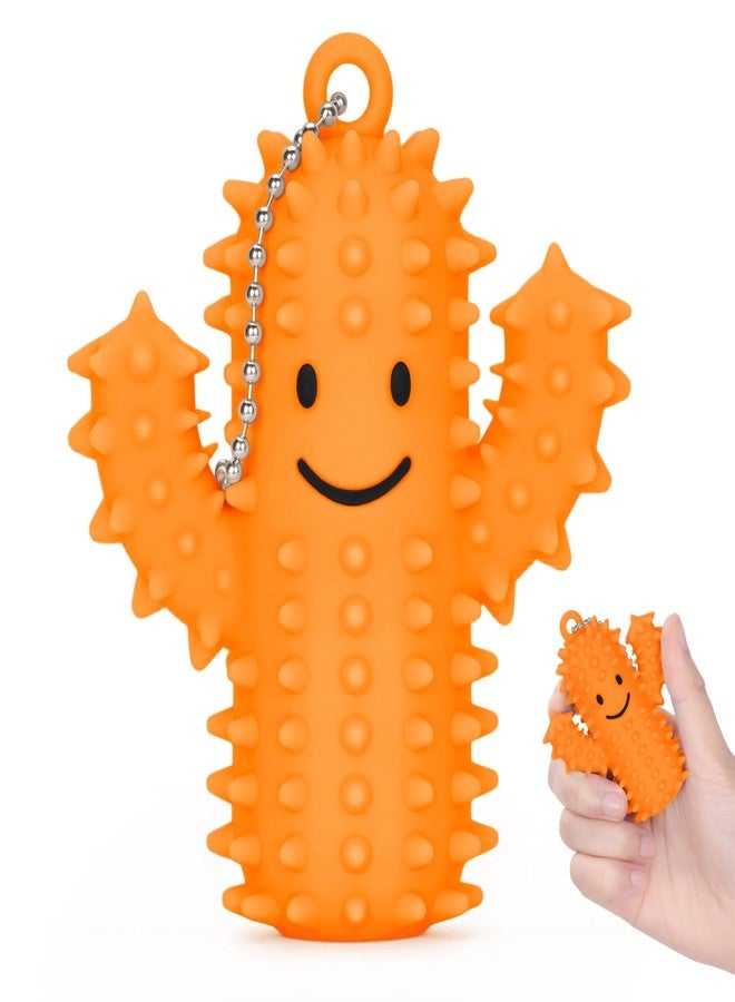 GIFTIARA Pain Stim Fidget Toy, Silicone Spiky Cactus Stress Reduce Fidget Keychain for Adult Autism Anxiety Work Stress Relief - Image 1