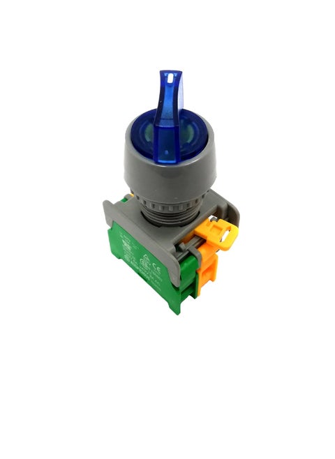 Illuminated Selector Switch Blue 2 Position IP65 GSL22-2