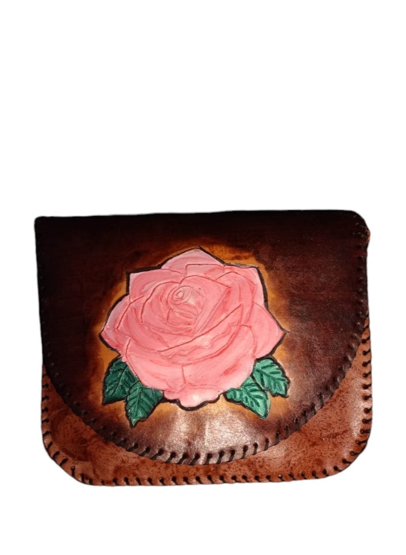 Sheer Fashionable Leather Crossbody Bag  - Image 1