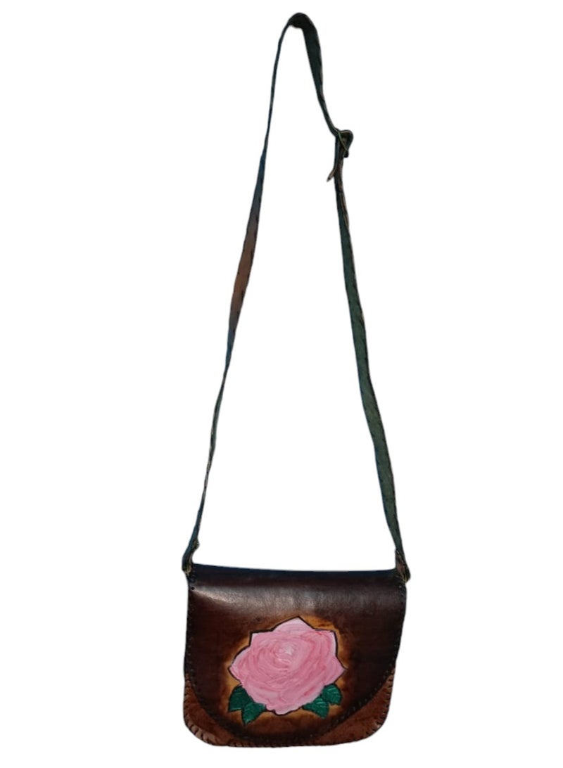 Sheer Fashionable Leather Crossbody Bag  - Image 3