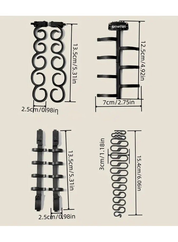 Goolsky 6pcs/Set Hair Braiding Tools, Centipede Braid Maker, Waterfall Braid Styling Tool, Fishbone Braid Accessories, DIY Hair Styling Tools - Image 5