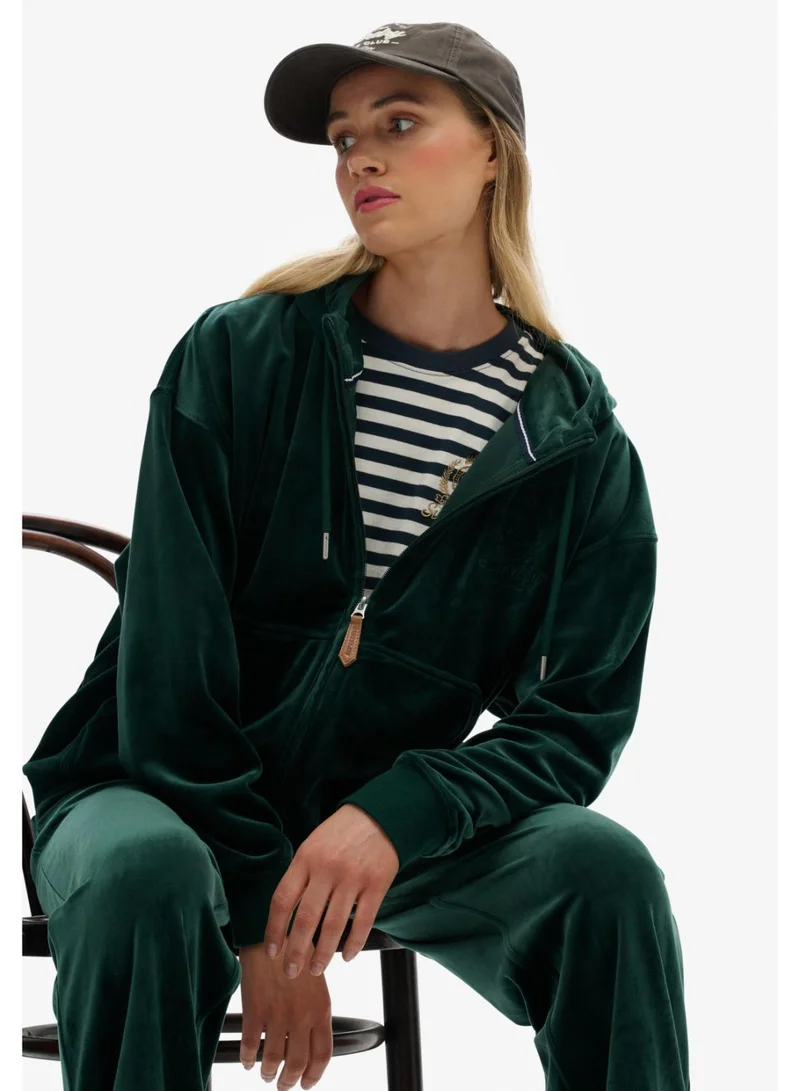 سوبر دراي هودي مخملي بسحاب بنادي الريف