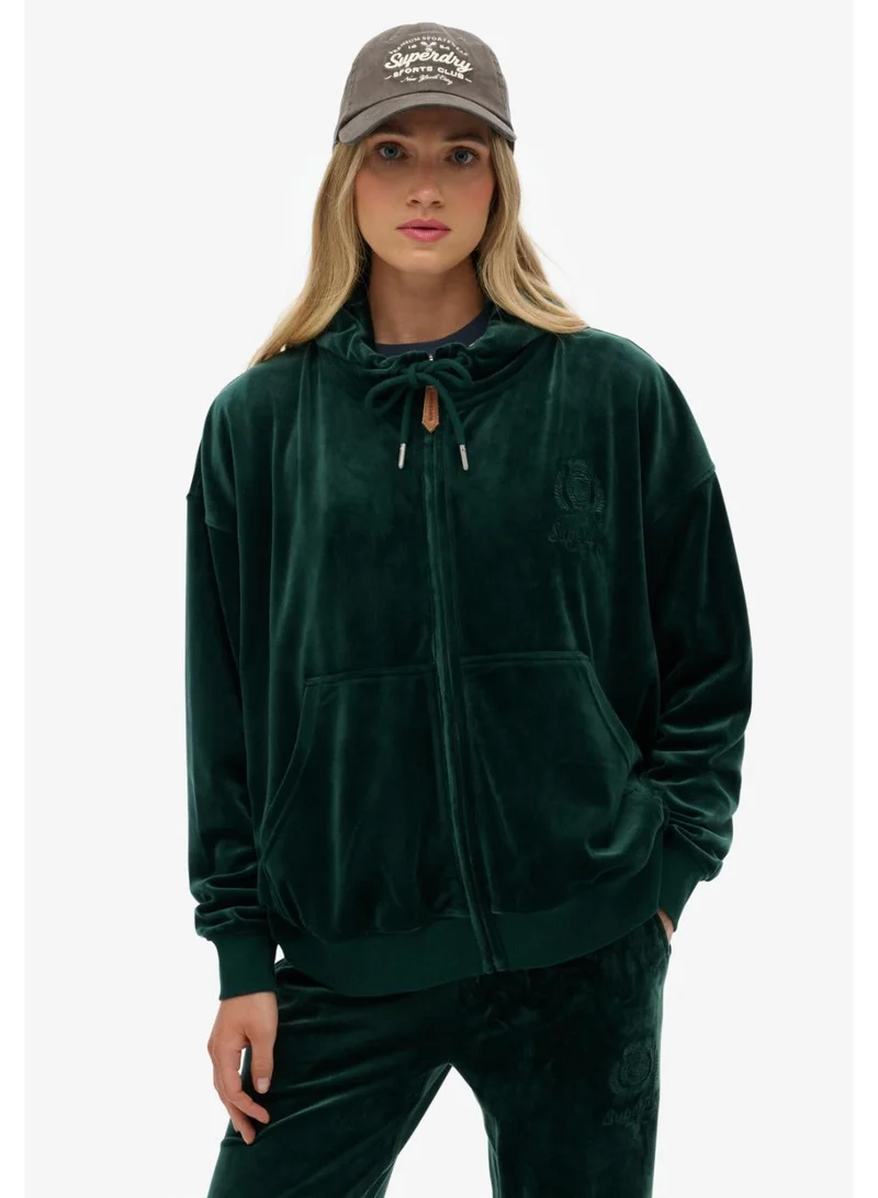 سوبر دراي هودي مخملي بسحاب بنادي الريف