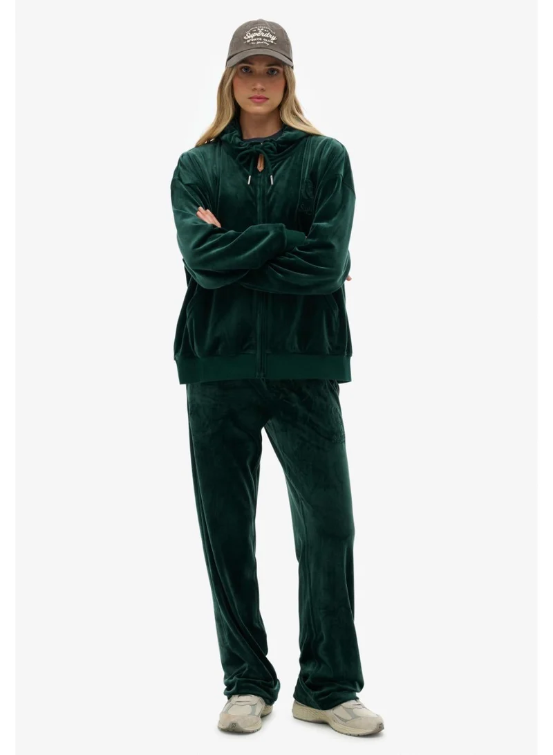 Superdry  Country Club Velour Zip Hoodie for Women | Best Price UAE