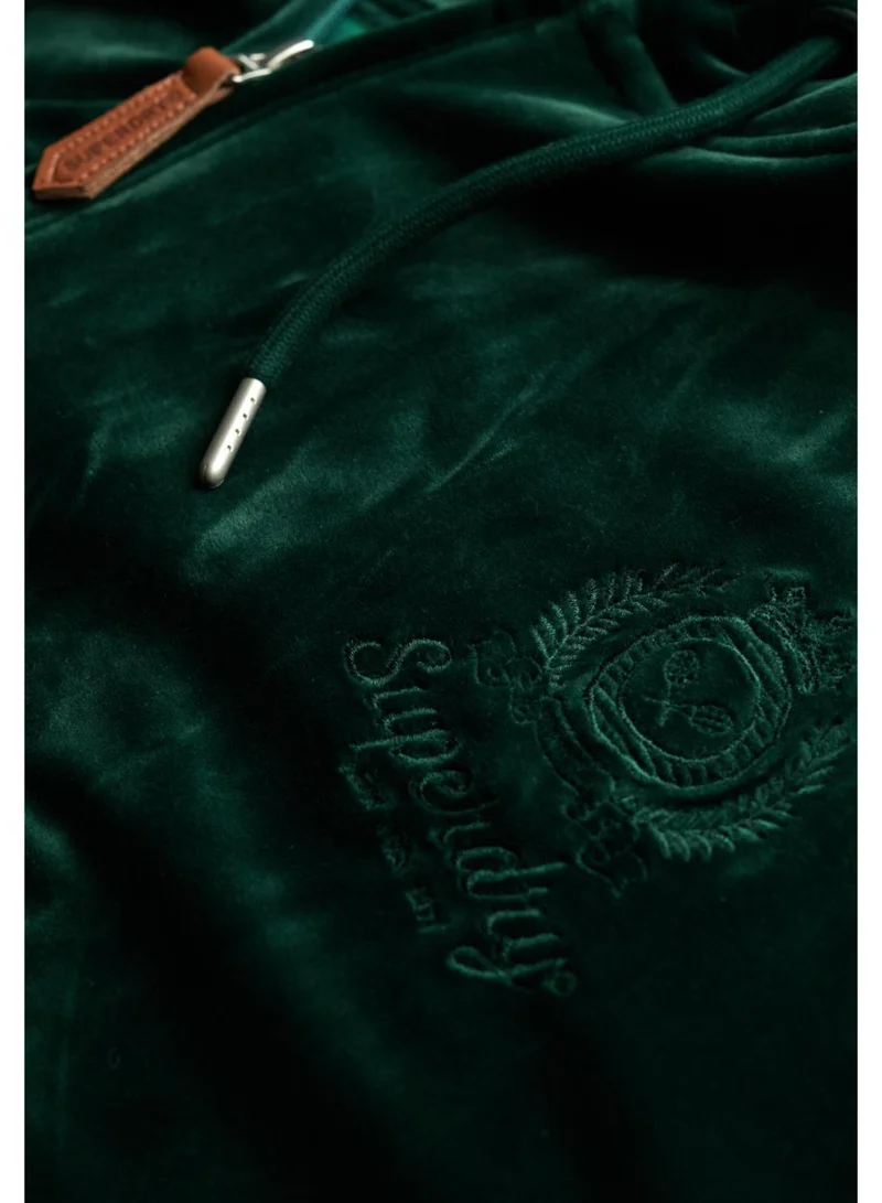 Superdry  Country Club Velour Zip Hoodie for Women | Best Price UAE