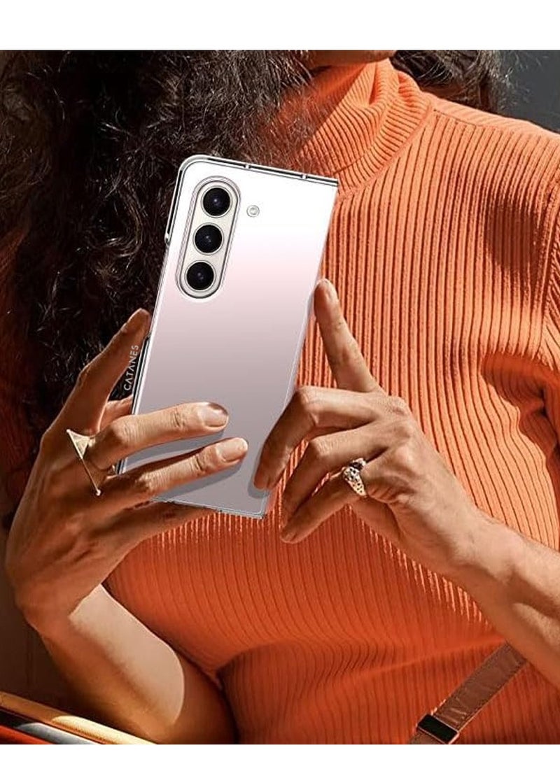 CATANES Samsung Galaxy Z Fold 5 Case Foldable Scratch Resistant and Drop Protection Anti Yellowing Clear Phone Case - Image 5