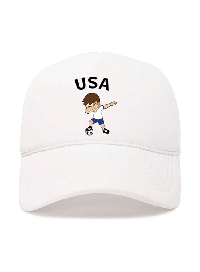 USA Sports Cap With Adjustment Plastic Snap Closure For Men And Women - Image 1