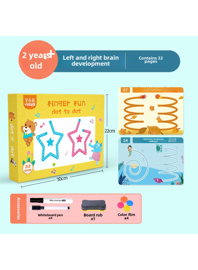Source Manufacturer Pen Control Training Copybook Concentration Training Drawing Red Logical Thinking Puzzle Early Education Book - Image 1