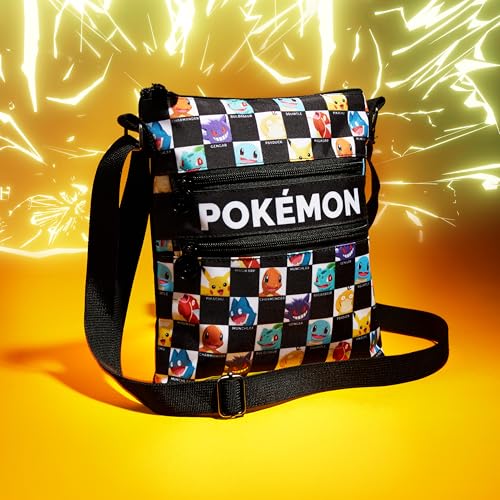 Pokémon Pokemon Shoulder Bag for Kids Teens Crossbody Bag Pikachu Small Bag Anime Gifts (Black/Multi, 10.23x8.66x1.37inch) - Image 5