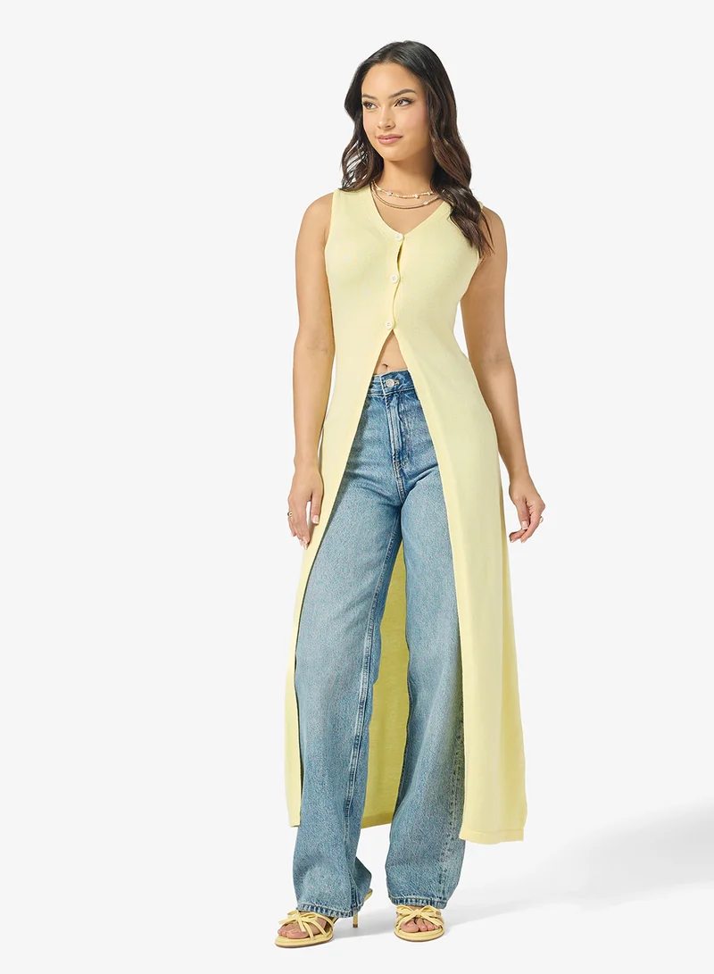 Ginger Button Down Maxi Cardigan