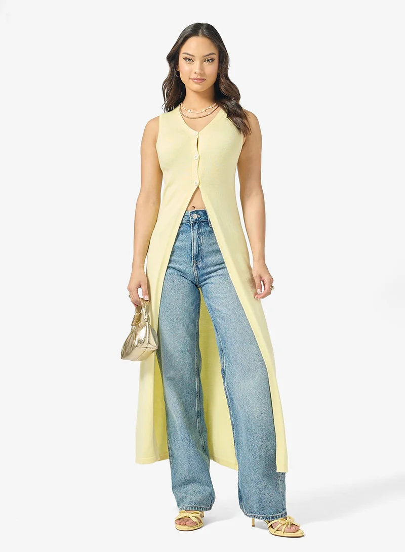 Ginger Button Down Maxi Cardigan