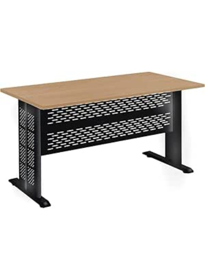 ELSultan Ali Metal Computer Desk with Steel Frame& Adjustable Glides - Image 1